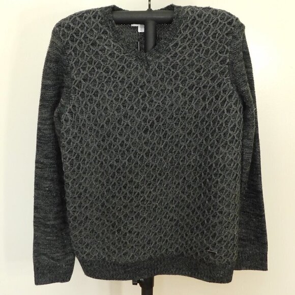 Calvin Klein Heavy Textured Knit V-Neck Sweater XL - Picture 1 of 2